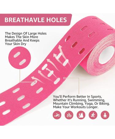 Kreezy Waterproof Athletic Tape - 3 Rolls Kinesiology Tape for Muscle Pain Relief & Joint Support Hypoallergenic Materials - Buy Online on GoSupps.com