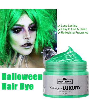 Green Temporary Hair Wax Crazy Green Hair Color Spray Temporary Washable Semi-Permanent Hair Colour Wash-out Hair Dye Instant Styling Hair Paste Mud Natural Hair Dye for Party Activities&Halloween - Buy Online on GoSupps.com
