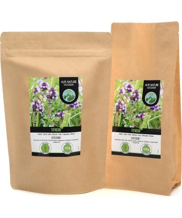 Dried Thyme (500g) Thyme sachet rubbed thyme 100% pure and natural for the preparation of spice mixes and thyme tea - Buy Online on GoSupps.com