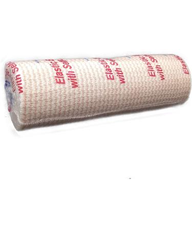 Elastic Bandage Wrap with Self-Closure [Pack of 10] 6 Inch Comfort Athletic Compression Roll  5 Yards Stretched for Customized Compression on Knee  Ankle  Wrist + Vakly First Aid Kit Guide (6''X10) 6 Inch (Pack of 10) - Buy Online on GoSupps.com