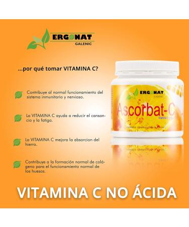  Ergonat Ascorbat-C - 200 g - Buy Online on GoSupps.com
