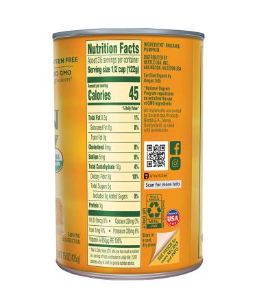 Libby's Organic 100% Pure Pumpkin - 15 oz (425 g) | Fresh & Natural Baking Ingredient - Buy Online on GoSupps.com