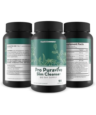 Pro Puravive Slim Cleanse - 90 Day Supply | Gentle Full Body Detox for Men & Women | Best Detox Cleanse for Weight Loss - Buy Online on GoSupps.com