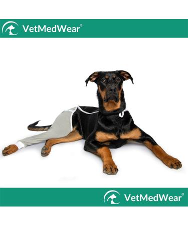 After Surgery Wear: Large Petrol Hip & Thigh Protective Cover for Dogs - Veterinarian Recommended Recovery Cuff - Buy Online on GoSupps.com