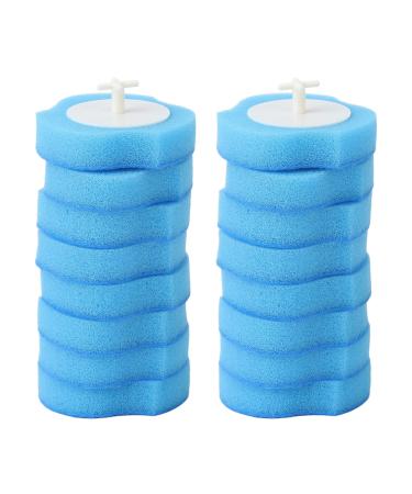 16PCS Toilet Brush Replace Heads Water Soluble Cleaner Toilet Brush Refills Toilet Bowl Wand Refills for Bathroom Cleaning