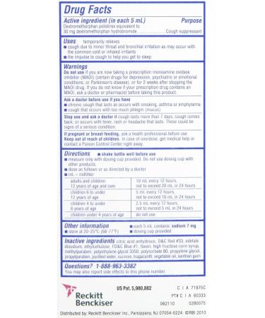 Delsym 12 Hour Cough Suppressant Liquid - Grape 5 oz | Fast Relief for Cough | International Shipping Available - Buy Online on GoSupps.com