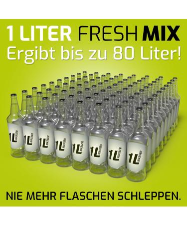 ASVITA Fresh Mix Beverage Concentrate - Sugar-Free Syrup in 26 Flavors (Sour Cherry) - 1 Liter Bottle | International Shipping Available - Buy Online on GoSupps.com