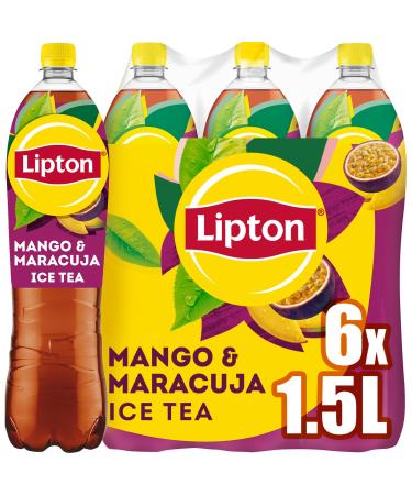 LIPTON ICE TEA Mango & Passion Fruit iced tea with mango & passion fruit flavor DISPOSABLE (6 x 1.5 l) Mango & Passion Fruit Old Version