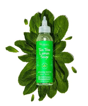 Renpure Plant-Based Scalp Serum - Tea Tree & Lemon Sage Moisture 4oz | Refreshing Hair Care for Healthy Scalp - Buy Online on GoSupps.com
