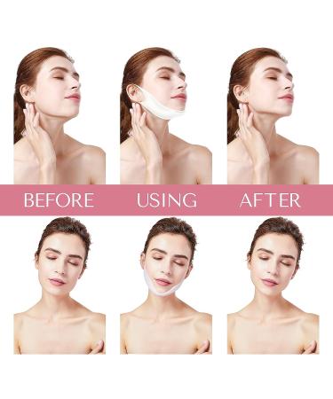 V Line Double Chin Mask - 6 Pcs Pink Chin Lifting Mask for V Shaped Slimming Face - Buy Online on GoSupps.com