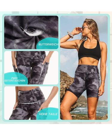Missluck Women's Cycling Shorts with Pockets - High Waist Opaque Summer Sports Pants in White - Perfect Leggings for Comfort and Style - Buy Online on GoSupps.com