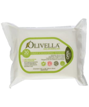 OLIVELLA Cleansing Tissues, 30 Count