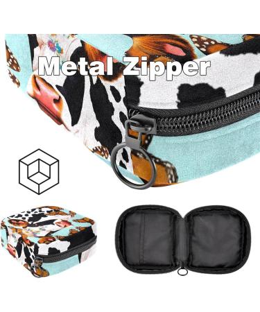 MUOOUM Colorful Butterfly Storage Bag for Women's Bandages | Portable Menstrual Cup & Document Organizer | 4.7x6.6x6.6 in - Buy Online on GoSupps.com