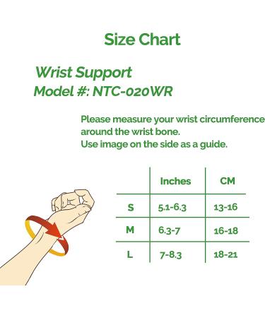NeoTech Care Bamboo Wrist Band - Elastic & Breathable for Sports - Grey, Medium - 1 Pack - Buy Online on GoSupps.com