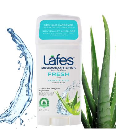 Lafe's Natural Aluminum-Free Deodorant Stick | 24-Hour Protection | Paraben & Baking Soda Free | Fresh Scent | 2.25oz - Buy Online on GoSupps.com