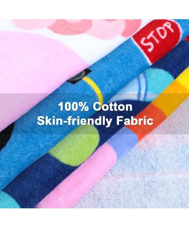 Flyish Direct Children's Bathing Poncho | 100% Cotton Hooded Towel | 127x76cm Beach Towel for Boys & Girls - Buy Online on GoSupps.com