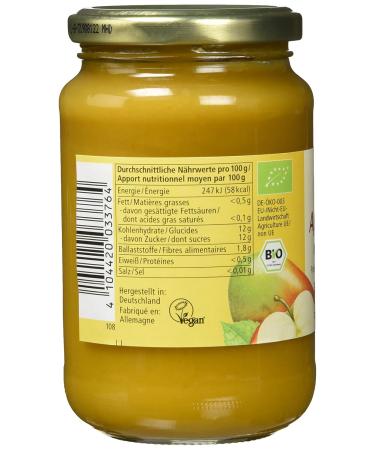 Alnatura Organic Apple Puree with Mango - Vegan Pack of 6 (6 x 360g) - Healthy Snack for Kids & Adults - Buy Online on GoSupps.com