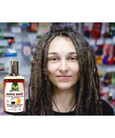 Fountain Mighty Roots Organic Edge Growth Treatment Jamaican Black Castor & Pimento Oil Satin Cap 4 oz - Boost Hair Growth Up to 3x - Buy Online on GoSupps.com