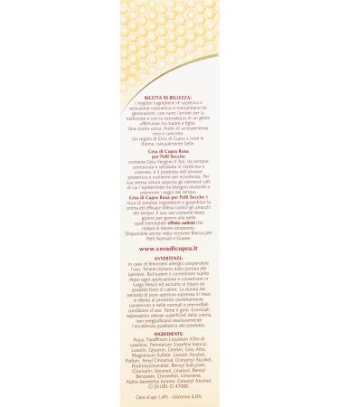  Cera di Cupra Cera di Cupra Beauty Recipe rose-colored for dry skin nourishing and protective with virgin beeswax anti-aging effect - 75 ml - Buy Online on GoSupps.com