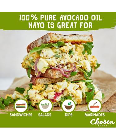 Chosen Foods Wasabi Mayonnaise Avocado Oil-Based, Gluten & Dairy Free, Paleo Diet Friendly (8 fl oz) - Buy Online on GoSupps.com