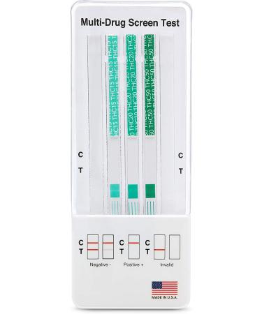 5 Pack DrugExam THC Advantage Made in USA Multi Level Marijuana Home Urine Test Kit - Highly Sensitive THC 3 Level Drug Test Kit - Detects at 50 ng/mL, 20 ng/mL, 15 ng/mL - Buy Online on GoSupps.com