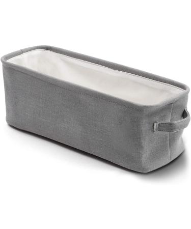 Juvale Grey Fabric Bathroom Storage Bin (16 x 6 x 5.5 Inches)