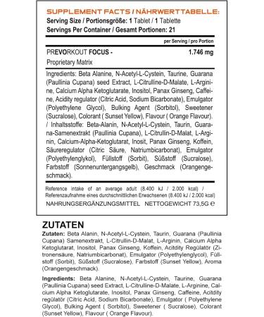 Shop Evolabs Pre-Workout Focus Booster Effervescent Tablets - Fizzy Bubblegum & Orange Flavor for Enhanced Focus Endurance & Reaction - 42 Tablets - Buy Online on GoSupps.com