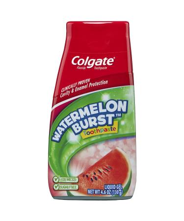 Colgate Kids Fluoride Toothpaste, Watermelon Burst Flavor - 4.6 oz (Pack of 4) - Buy Online on GoSupps.com