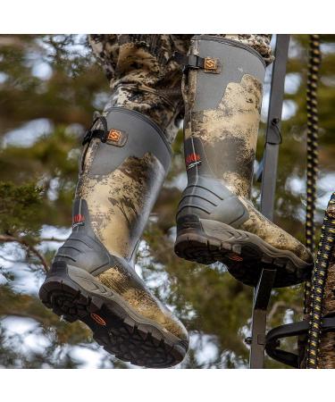 HISEA Apollo Pro 400G Insulated Men's Hunting Boots | Waterproof Rubber Mud Boots in 8 Kanati Camo - Buy Online on GoSupps.com