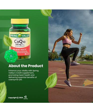 Rapid-Release CoQ10 100 mg Softgels - 60 Count + Exclusive Vitamins & Minerals Bundle | A to Z Guide & Weekly Pill Organizer - Shop Internationally - Buy Online on GoSupps.com