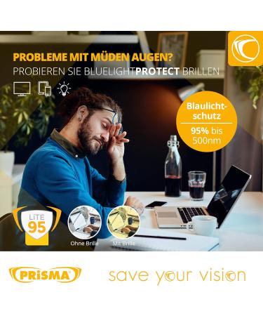 Buy PRiSMA LiMBURG LiTE95 Blue Light Filter Glasses - Screen Glasses for Men & Women - LB704 - Buy Online on GoSupps.com