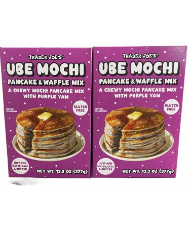 Trader Joe's Ube Mochi Pancake & Waffle Mix, 13.3 oz (Pack of 2)