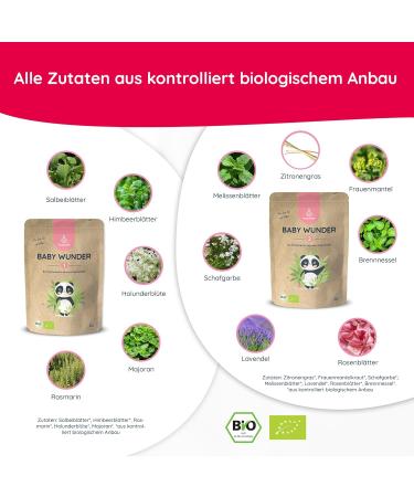 Miapanda Fertility & Baby Miracle Set | 2 Cycle Teas & Folic Acid (DE- KO-037) - International Shipping Available - Buy Online on GoSupps.com