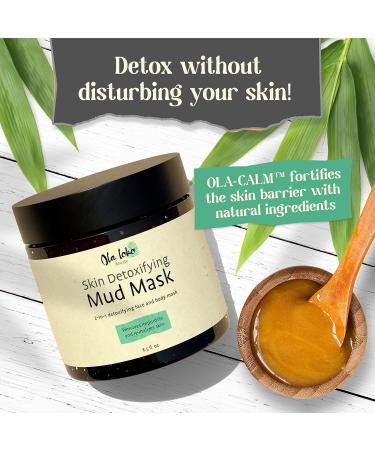 Ola Loko Mud Mask - Exfoliating Detox Clay Mask for Face and Skin, 8.5 Fl Oz - Buy Online on GoSupps.com