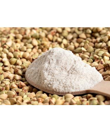 Organic Hulled Buckwheat Flour 1lb | Non-GMO & Kosher | Gluten-Free Wheat Flour Substitute for Pancakes & Noodles - Buy Online on GoSupps.com