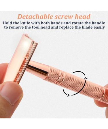 Insmercing Stainless Steel Double Edge Safety Razor - Close Smooth Shave for Men | Separable Head Design - Buy Online on GoSupps.com