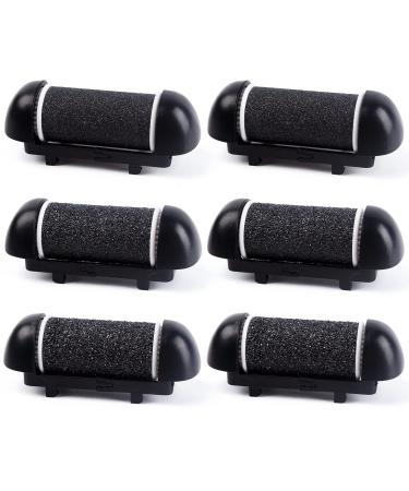 6 PCS Replacement Roller Head for Electric Callus Remover for Feet Pedicure Kit Refill Rollers Extra Coarse Regular Coarse Fine Coarse