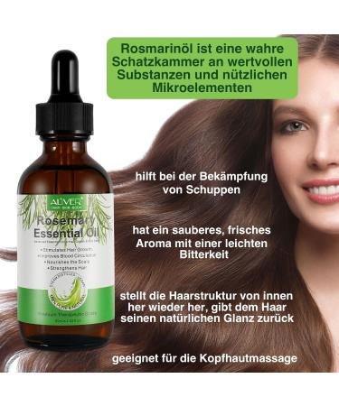 P-Beauty Rosemary Oil | Essential Oil for Hair Growth | Bio & Vegan | Pure Quality | 60ml | Ideal for Scalp Hair & Massage - Buy Online on GoSupps.com