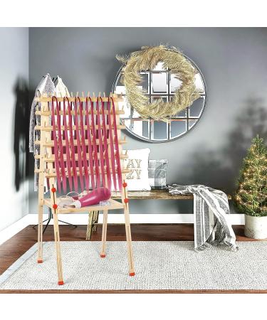 Flenpptly Wooden Braiding Hair Rack - Double Sided Hair Extension Holder with Height Adjustment - Hair Separator Stand for Braiding Hairstylists - Buy Online on GoSupps.com