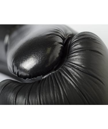 Paffen Sport Black Logo Real Leather Boxing Gloves - 12oz for Sparring & Training in Boxing Kickboxing Muay Thai & K1 | International Shipping - Buy Online on GoSupps.com