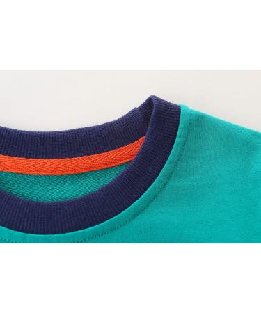 Boys Dinosaur Sweatshirt | Cotton Casual Top for Kids | Long Sleeve Pullover | Toddler Girls Shirts | 6-7 Years | Football Design | Baby Clothes 1-8 Years - Buy Online on GoSupps.com