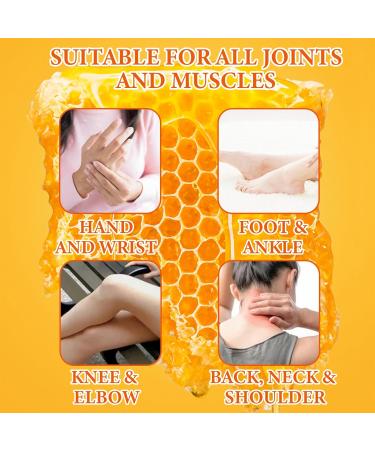 Beeswax Joint Muscle Bone Cream - Fast Pain Relief for Back Neck & Joints | Arnica & Vitamin | 2 Oz - Buy Online on GoSupps.com