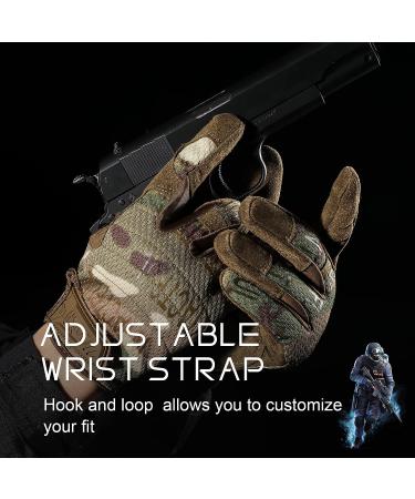 Men's Full Finger Tactical Gloves for Airsoft, Paintball, Work & Hunting - Large Size, Multicolor - Buy Online on GoSupps.com