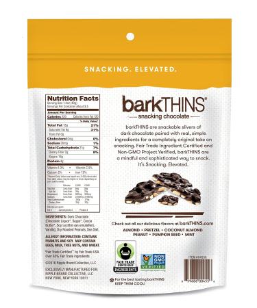 BarkTHINS Dark Chocolate Peanut with Sea Salt - 4.7 oz | Delicious Snacking Treats - Buy Online on GoSupps.com
