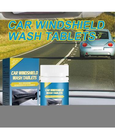 Windshield Fluid Tablets Dissolvable Window Tablets Cleaner | Multifunctional Car Exterior Cleaning Accessories for Dirt Mud Grease Stains Removal Lencyh - Buy Online on GoSupps.com