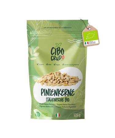 Organic pine nuts - 125g. Italian peeled pine nuts premium quality. Pine nuts. Rich in mineral salts and vitamins.