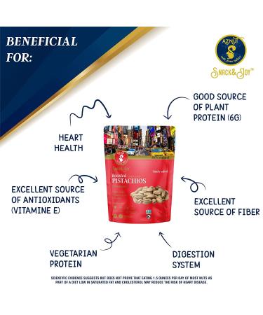 AZNUT Turkish Antep Roasted Salted Pistachios 5 LB - Premium Quality Class A Snack, Non GMO & Kosher Certified - Resealable Bag - 2 Pack of 2.5 LB Each - Buy Online on GoSupps.com
