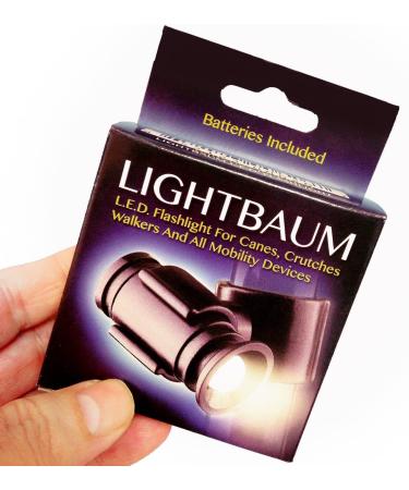 LightBaum LED Flashlight for Crutches, Canes & Walkers - Prevent Falls, Perfect Night Illumination (Universal Tube Mount) - Buy Online on GoSupps.com