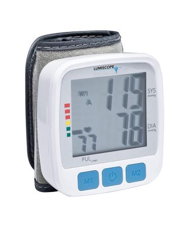 Lumiscope Automatic Wrist Digital Blood Pressure Monitor - Digital LCD Screen & Pulse Monitor with 2-User Memory - 1143 - Buy Online on GoSupps.com