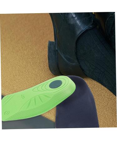 Buy Sports Insoles for Plantar Fasciitis | Arch Support Shoe Inserts | Cushioned Half Pad for Foot Comfort - Green L - Buy Online on GoSupps.com